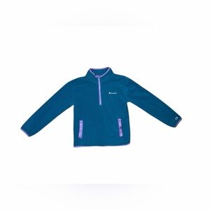 Champion Blue and Purple Quarter-Zip Fleece